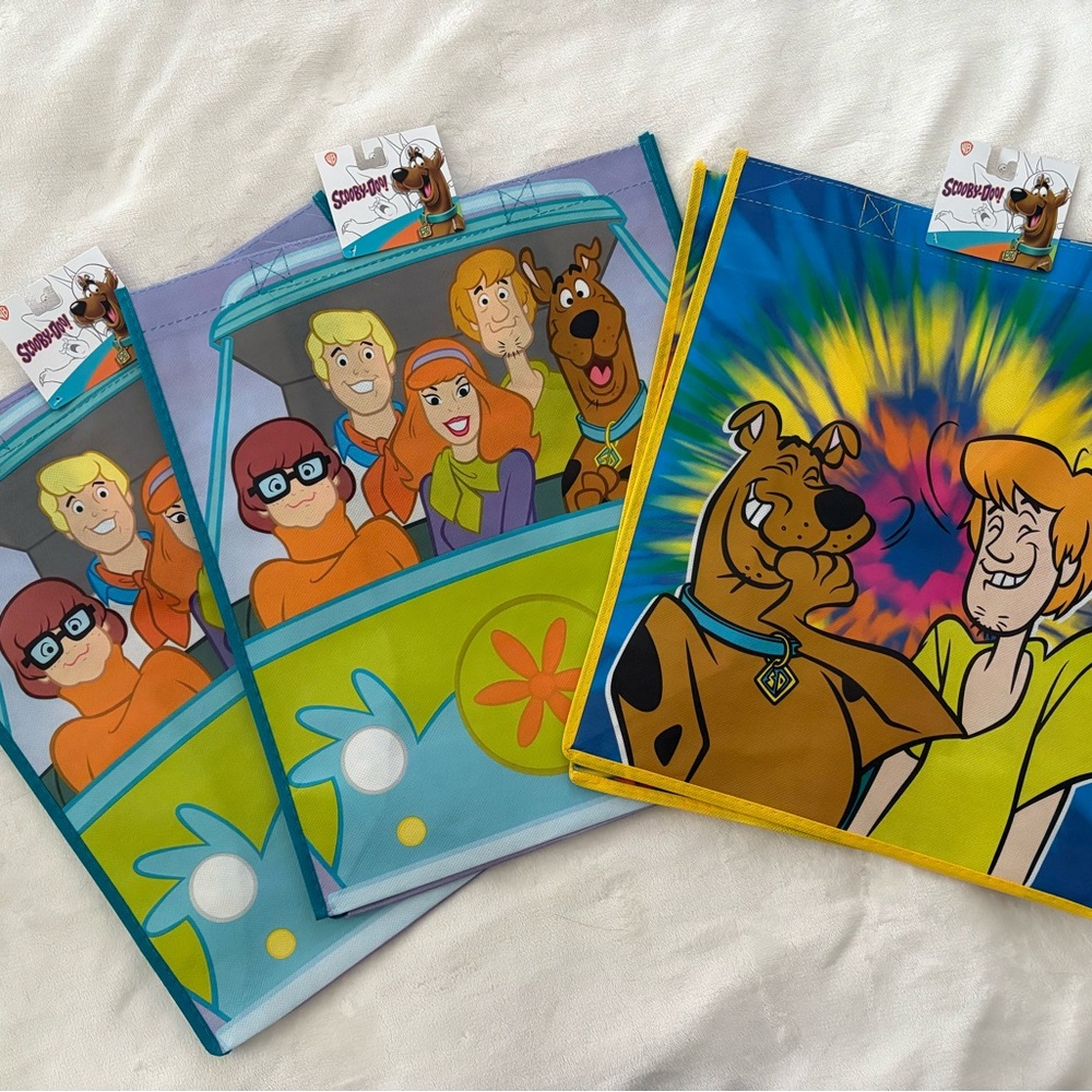 Scooby Doo Reusable Tote Bags New With Tags